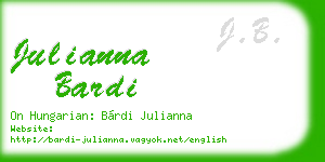 julianna bardi business card